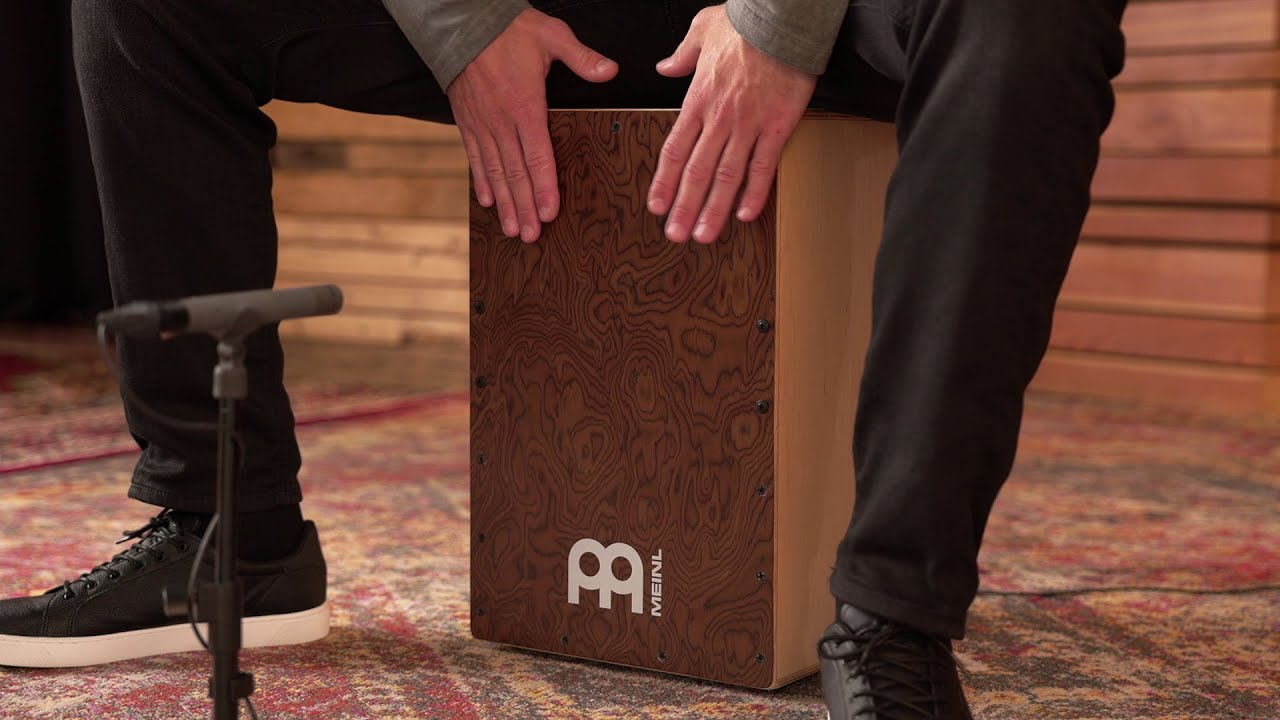 MEINL Percussion - Snarecraft Series Cajon - Burl Wood - SC80BW