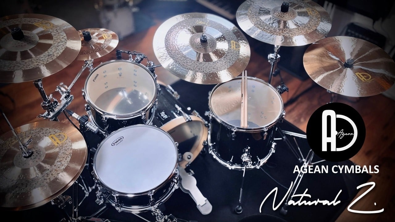 Sound unique with Agean Cymbals Natural Z series & Sonor AQX drums