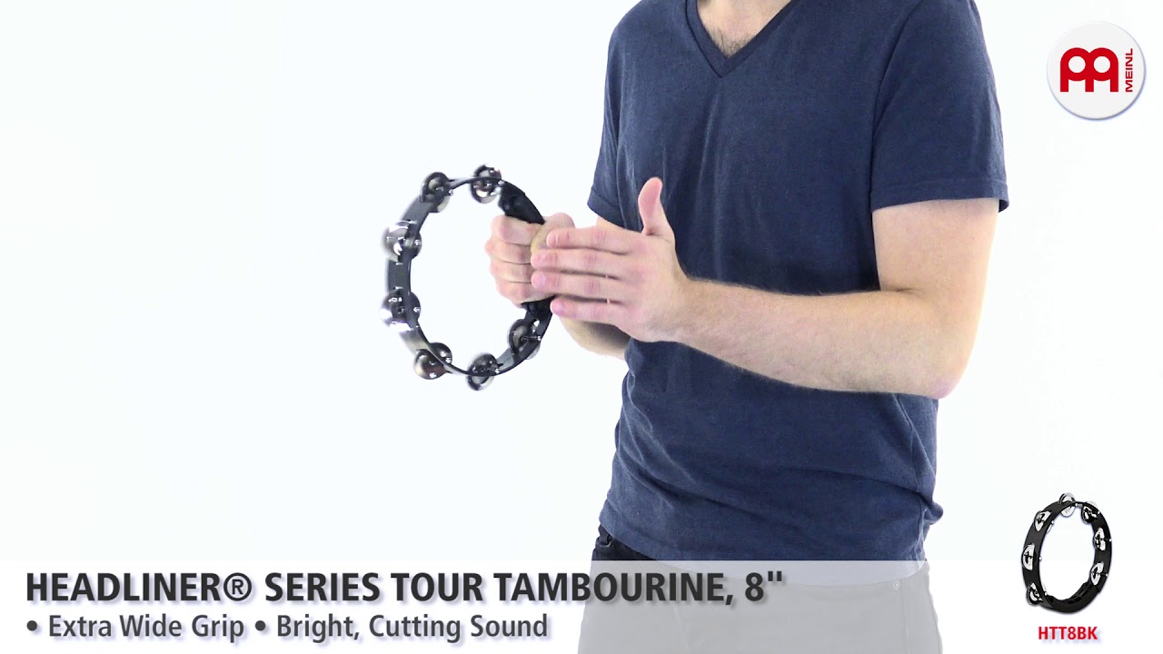 MEINL Percussion - MEINL Percussion - Headliner® Series Tour Tambourine, 8" - HTT8BK
