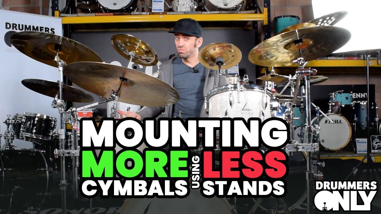 How To Mount MORE Cymbals using LESS Stands!