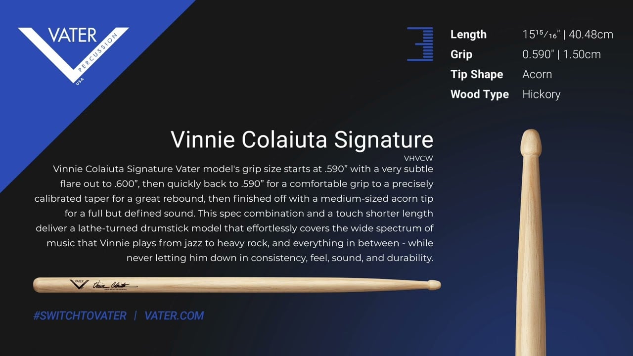 Vater Tip Sound - Vinnie Colaiuta Signature Model