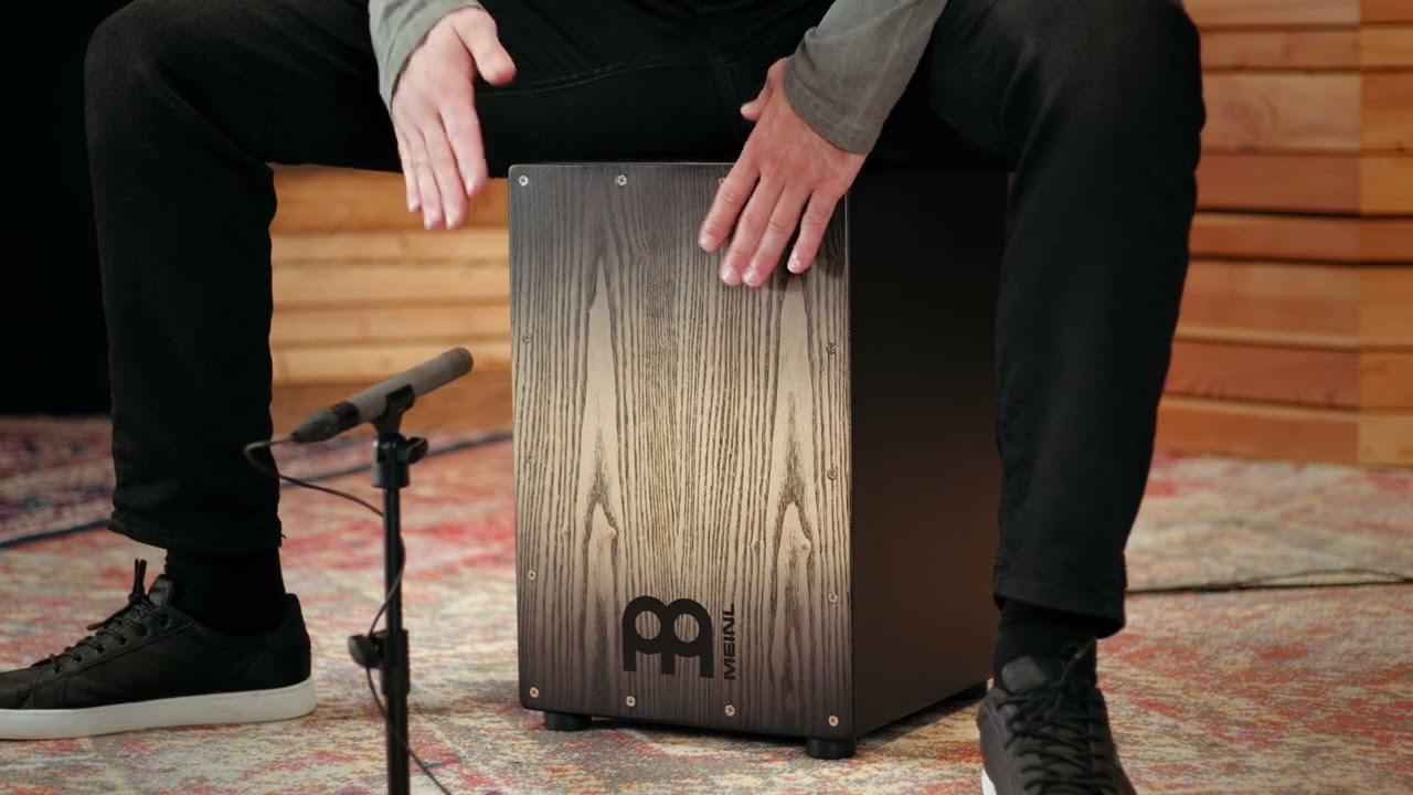 Meinl Percussion Headliner® Series Snare Cajon, Charcoal Black Fade (MCAJ100BK-CBF)