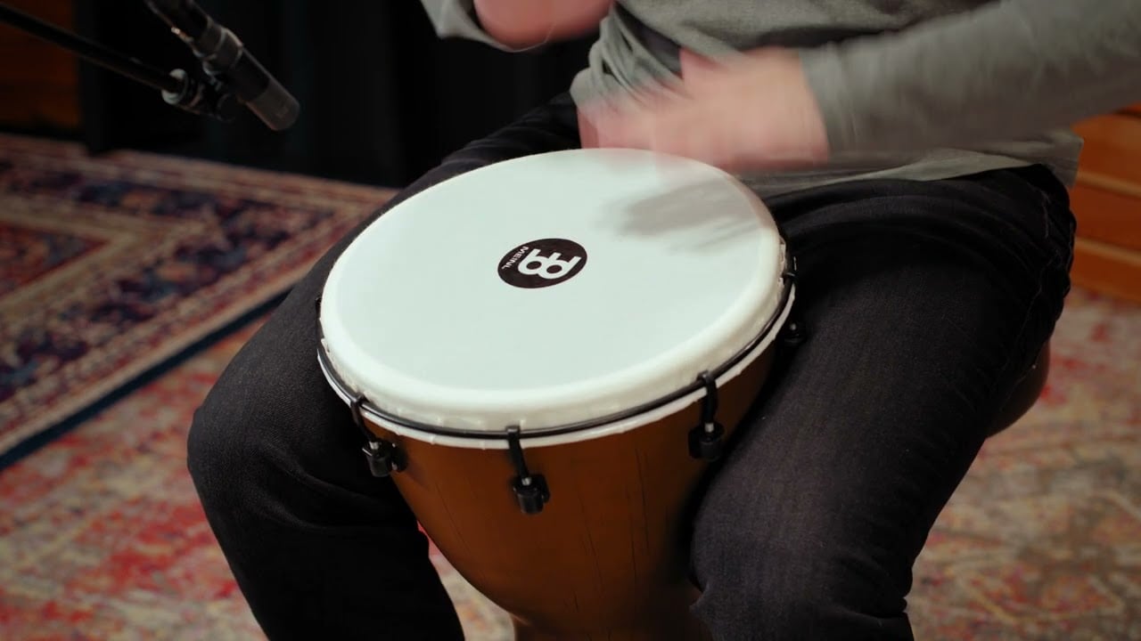 Meinl Percussion Alpine Series Djembe, 12", Synthetic Head, Barnwood (ADJ12-BW)