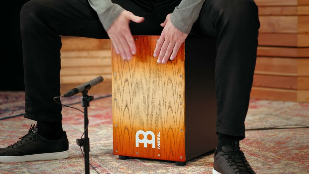 Meinl Percussion Headliner® Series Snare Cajon, Sonoran Amber Fade (MCAJ100BK-SAF)