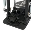 Electronic drum pedal with foot switch and chain drive system.
