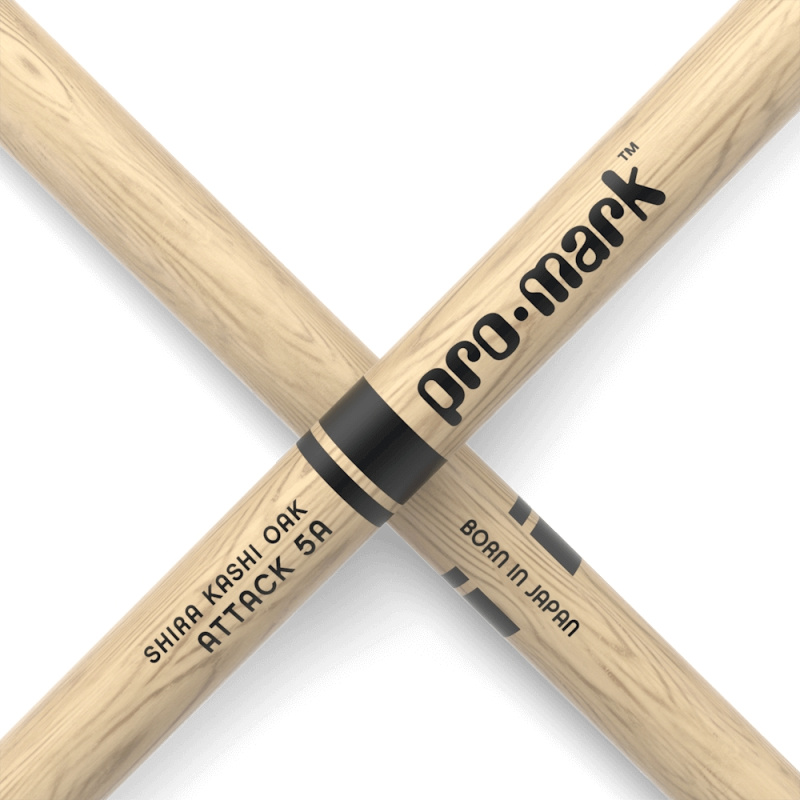 ProMark Classic Attack 5A Shira Kashi Oak Drumsticks PW5AW – Wood Tip 6