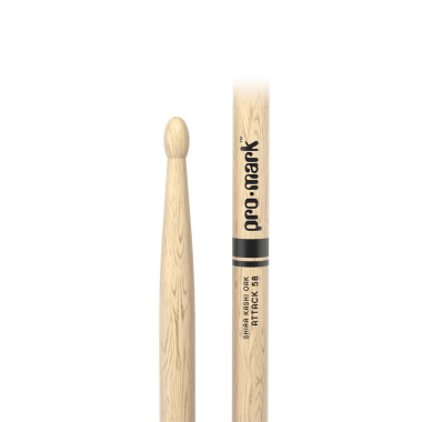 ProMark Classic Attack 5B Shira Kashi Oak Drumsticks PW5BW – Wood Tip