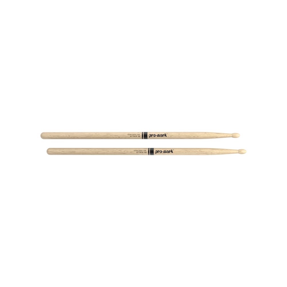 ProMark Classic Attack 5B Shira Kashi Oak Drumsticks PW5BW – Wood Tip 8