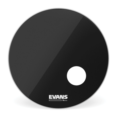 Evans EQ3 22in Black Resonant Bass Drum Head