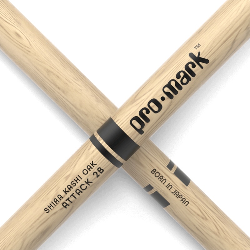 ProMark Classic Attack 2B Shira Kashi Oak Drumsticks PW2BN – Nylon Tip 6