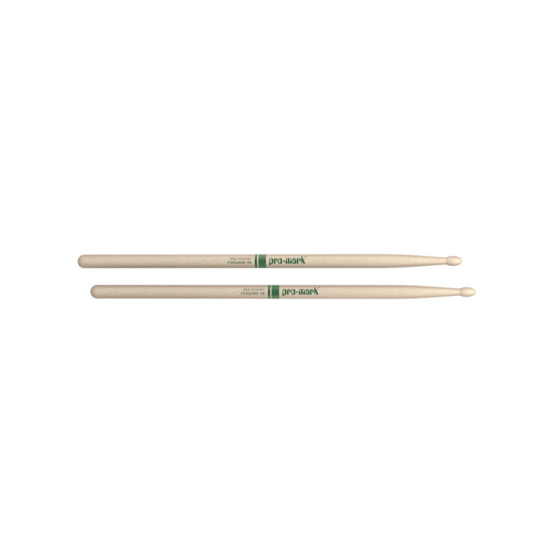ProMark Classic Forward 5B Raw Hickory Drumsticks TXR5BW – Wood Tip 8