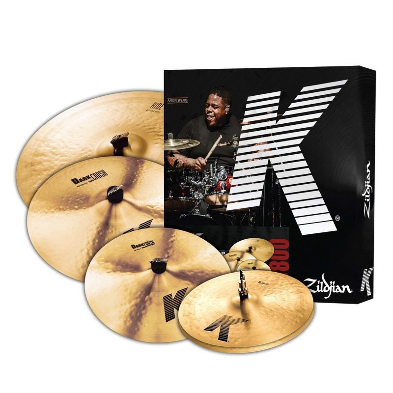 Zildjian K0800 K Cymbal Set with FREE 18″ K Dark Thin Crash 3
