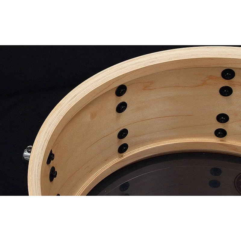 Tama SLP 14x6.5in Studio Maple Snare Drum with Wood Hoops - Image 4