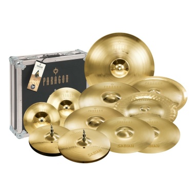 sabian paragon complete cymbal set up brilliant