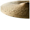 Close-up of a shiny cymbal for drummers and percussionists.