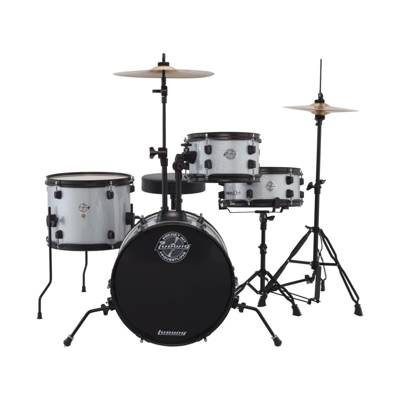Ludwig ‘The Pocket Kit’ by Questlove – Silver Sparkle 6