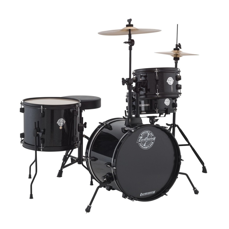 Ludwig ‘The Pocket Kit’ by Questlove – Black Sparkle 3