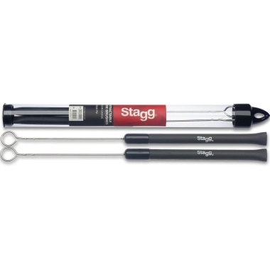 Stagg SBRU20-RM Telescopic Brushes With Rubber Handle