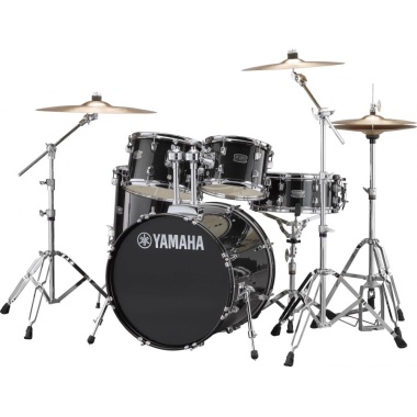 Yamaha Rydeen 20in 5pc Kit – Black Glitter With Paiste Cymbals