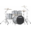 Yamaha Rydeen 20in 5pc Drum Kit BUNDLE – Silver Glitter With Cymbals, QT Silencer Set & Throne 12