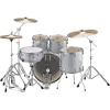 Yamaha Rydeen 20in 5pc Drum Kit BUNDLE – Silver Glitter With Cymbals, QT Silencer Set & Throne 13