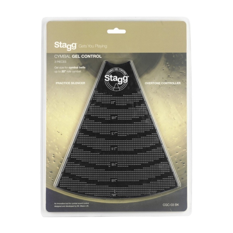 Stagg Cymbal Gel Control / Damper Pads 3 Pack – CGC-03-BK 4