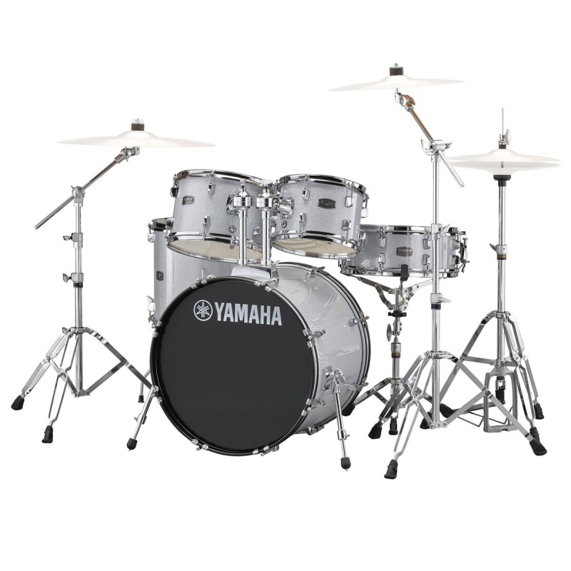 Yamaha Rydeen 22in 5pc Kit – Silver Glitter With Paiste Cymbals 4