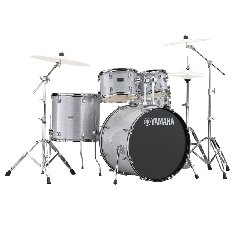 Yamaha Rydeen 22in 5pc Kit – Silver Glitter With Paiste Cymbals 5
