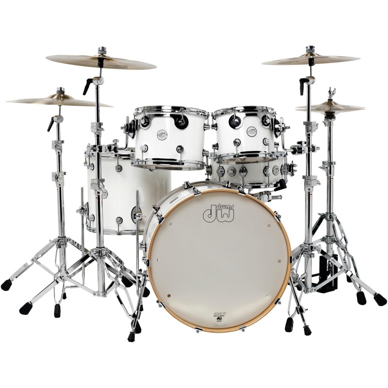 DW Design Series 22in 4pc Shell Pack – Gloss White 4
