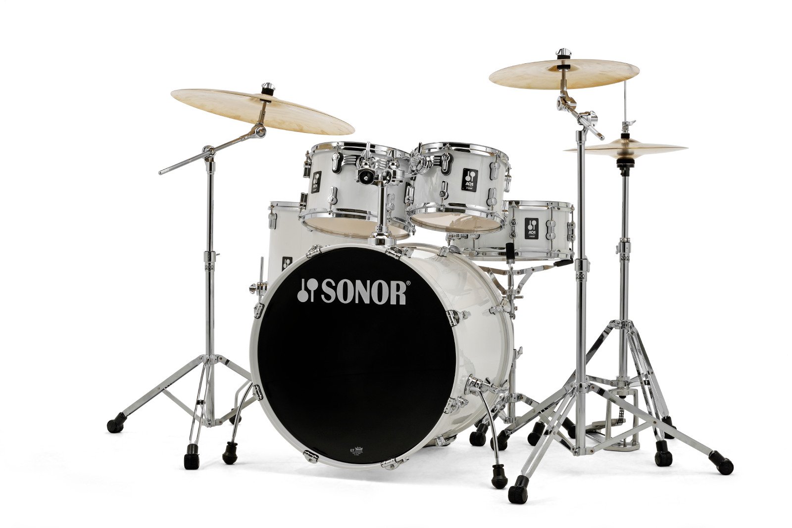 Sonor AQ1 Series 5pc Stage Set with Hardware - Piano White - Image 2