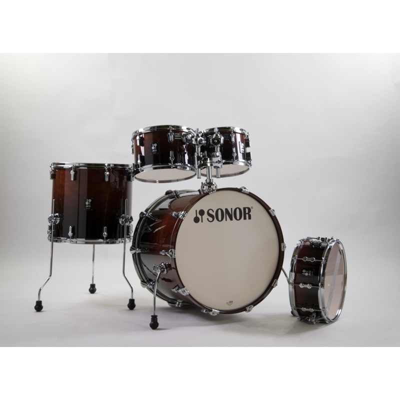 Sonor AQ2 Stage Set 5pc Shell Pack – Brown Fade 5