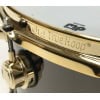 Black Nickel Brass Snare Drum with Gold Hardware - DW Collector's Series, 14x8 inches.