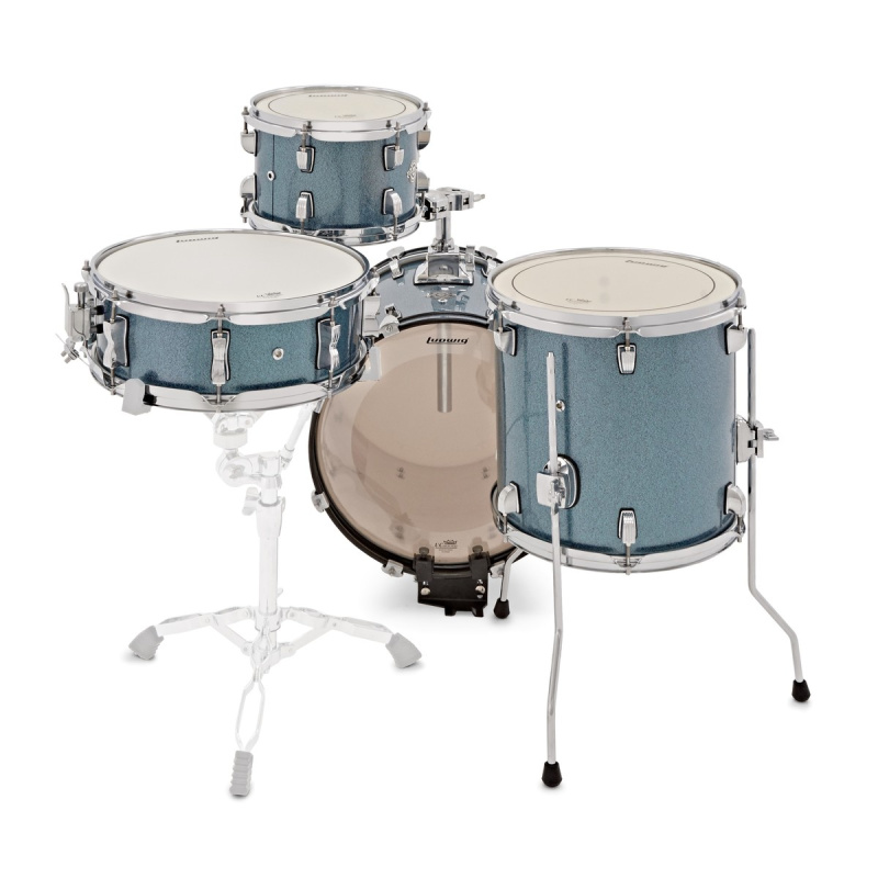 Ludwig Breakbeats Questlove 16in 4pc Shell Pack – Azure Blue Sparkle 6