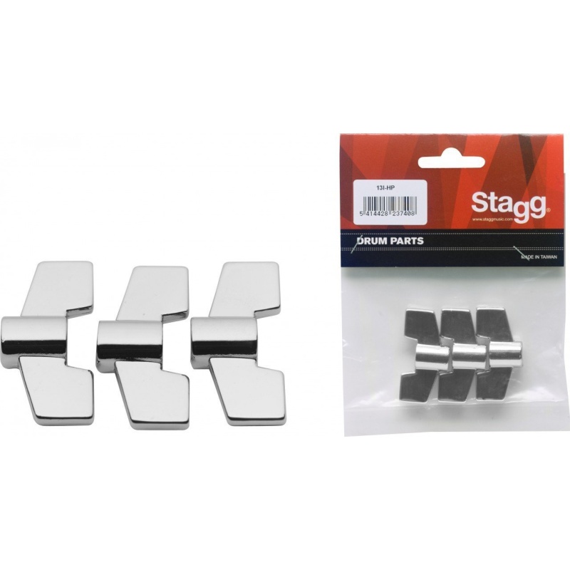 Stagg 8mm Wing Nut 3pack – 13I-HP 3