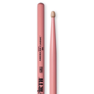 Vic Firth 5A PINK – Hickory Wood Tip
