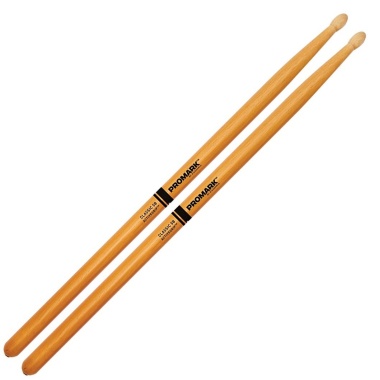 Promark – 5B Hickory Activegrip Clear – Wood Tip