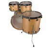 Drummers Only professional drum set with natural wood finish and chrome hardware.