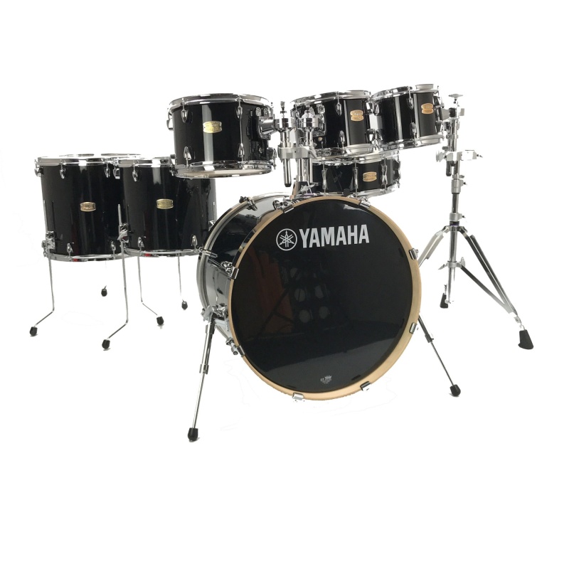 Yamaha Stage Custom Birch 22in 7pc Shell Pack, with 8in Tom – Raven Black 4