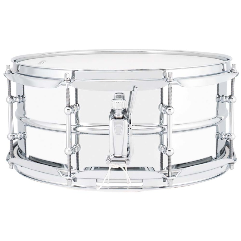 Ludwig Supralite 14×6.5in Steel Snare, With P88i Throw Off 5