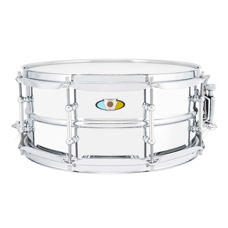 Ludwig Supralite 14×6.5in Steel Snare, With P88i Throw Off 4