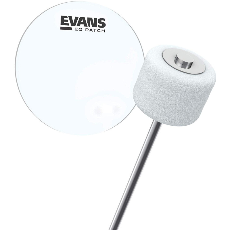Evans EQ Single Pedal Patch – Clear Plastic 3