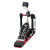 DW 5000 single chain drum pedal with chain drive and footboard.