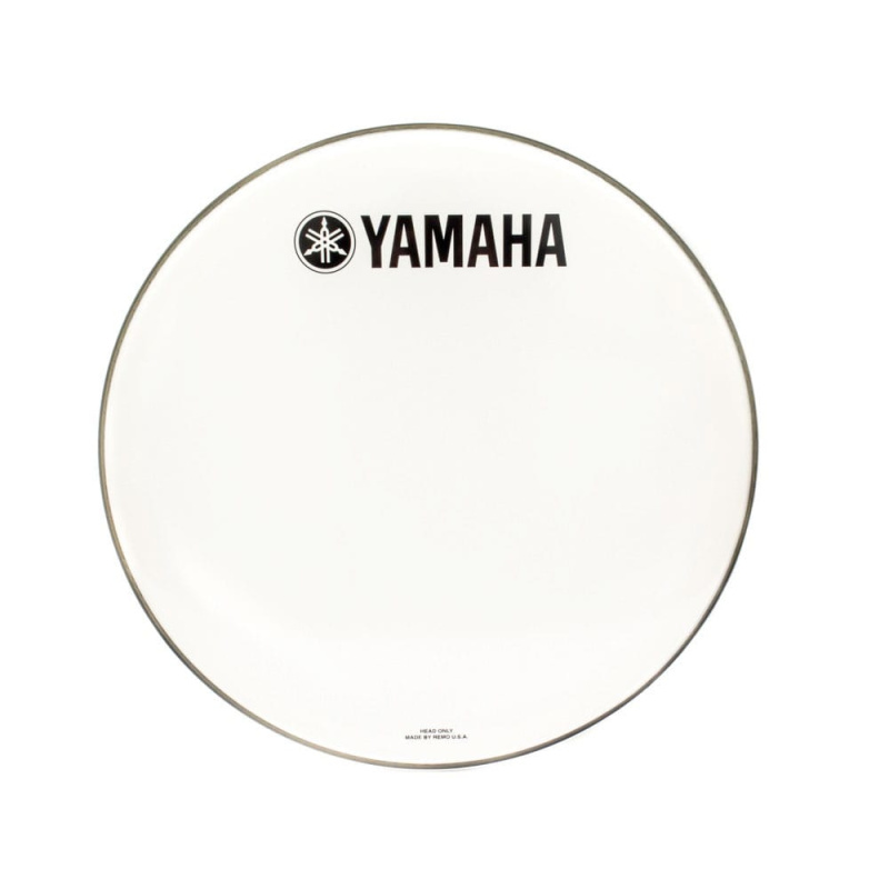 Yamaha 22in P3 White Classic Logo Bass Drum Head 3