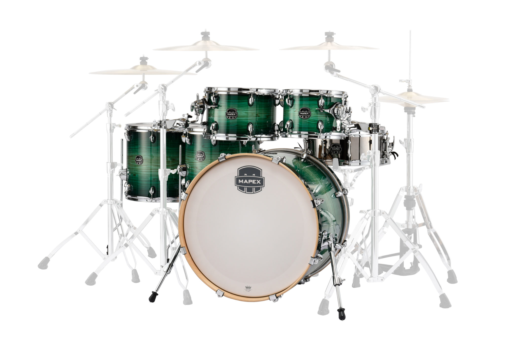 Mapex Armory 22in 6pc Power Fusion Shell Pack – Emerald Burst 9