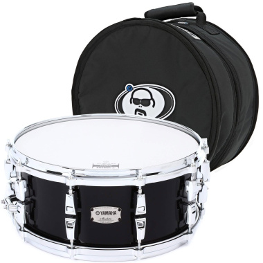 Yamaha Absolute Hybrid Maple 14x6in Snare – Solid Black