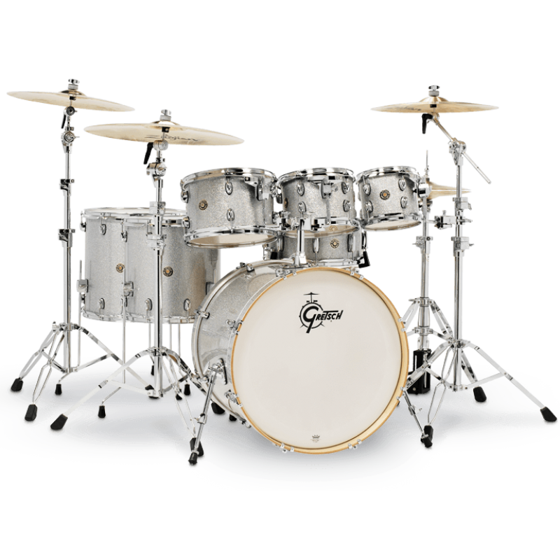 Gretsch Catalina Maple 22in 7pc Shell Pack – Silver Sparkle 4