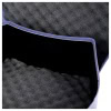 Dark blue lined 8in tom drum case with foam padding for protection.