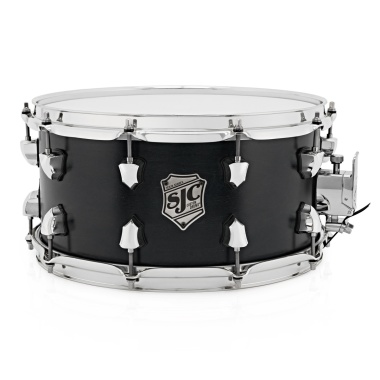SJC Tour Series 14x7in Snare Drum – Black Satin Stain W/ Chrome Hardware