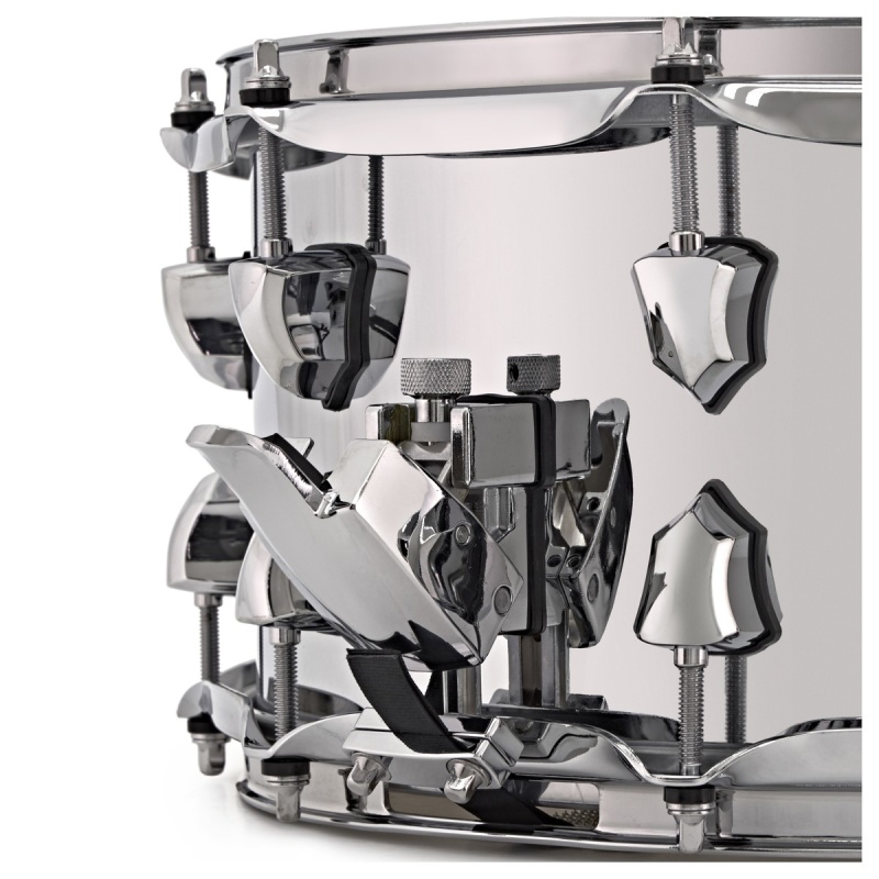 SJC Alpha 14×6.5in Chrome Over Steel Snare Drum 7