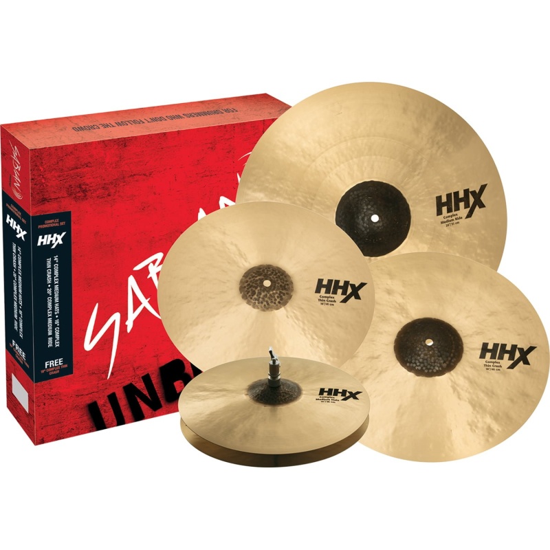Sabian HHX Complex Promotional Set Cymbal Pack – 14HH/16Cr/18Cr/20R 3